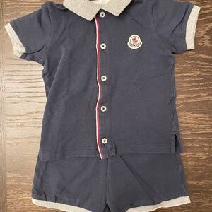 Authentic Moncler Boys 2 piece set Retails $250 size 12-18months